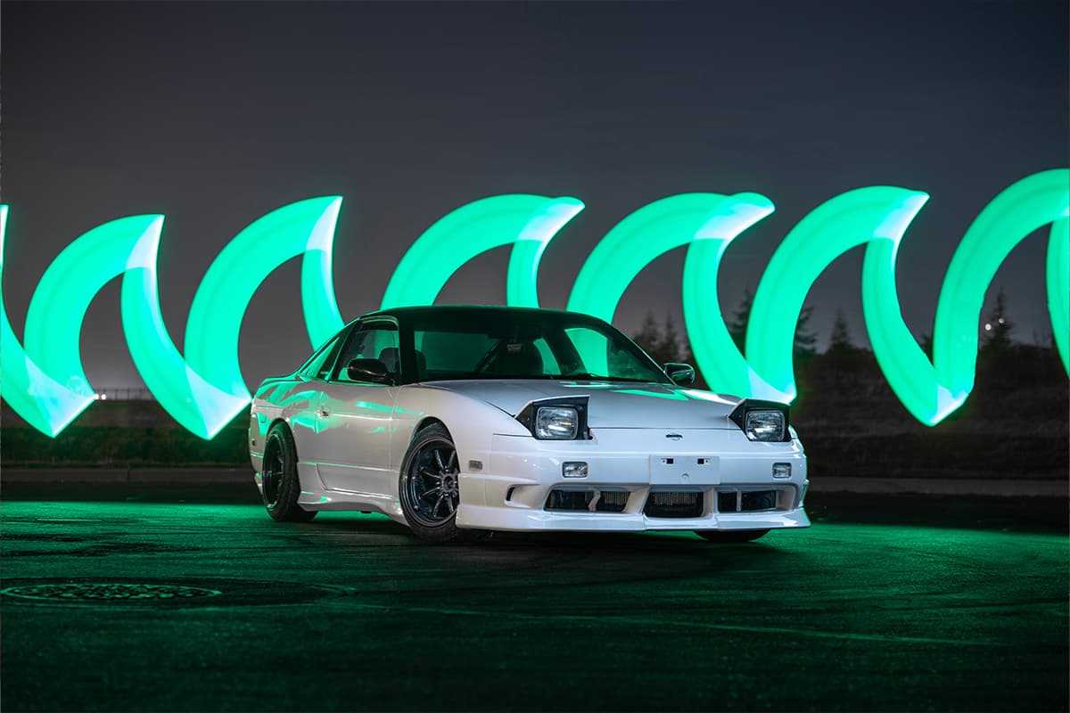 S13 car parked in a scenic outdoor location